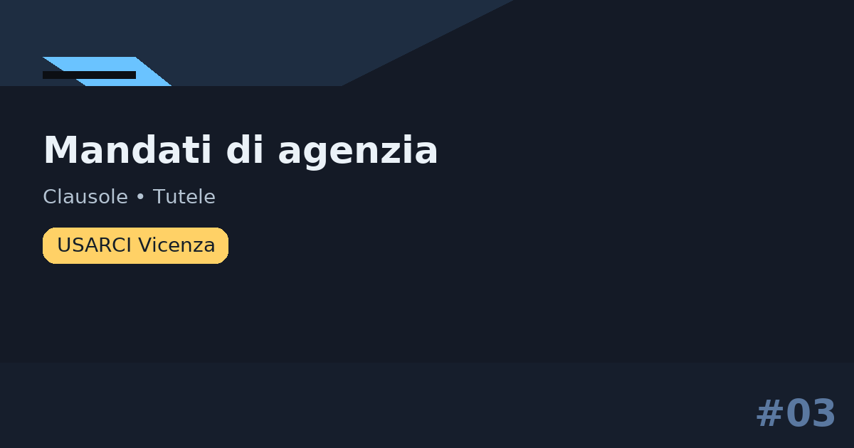 Mandati di agenzia