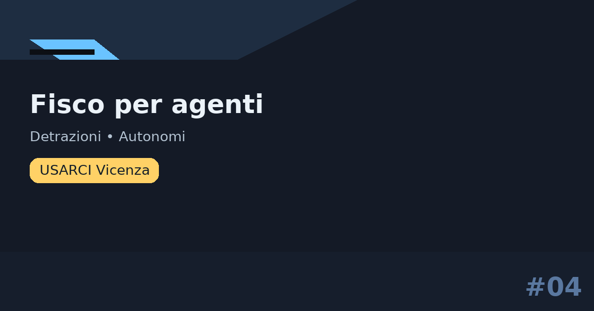 Fisco per agenti